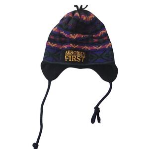 Merkley Headgear Vintage Wool Blend Trapper Hat Aerobics First‎ Winter